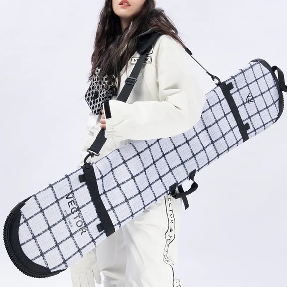 S - 2XL winter SNOWSUIT white album black stripe womens skisuit belted insulated - Picture 11 of 16